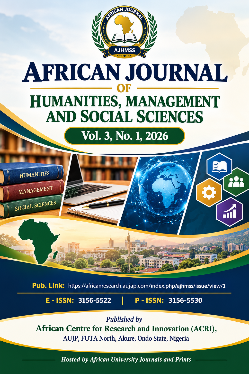 					View Vol. 3 No. 1 (2026): African Journal of Humanities, Management and Social Sciences 
				